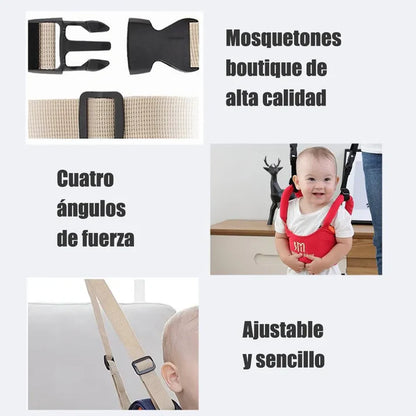 Arnés BabySeguro™ — Primeros pasos sin miedo para tu bebé.