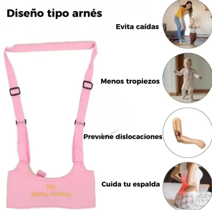 Arnés BabySeguro™ — Primeros pasos sin miedo para tu bebé.